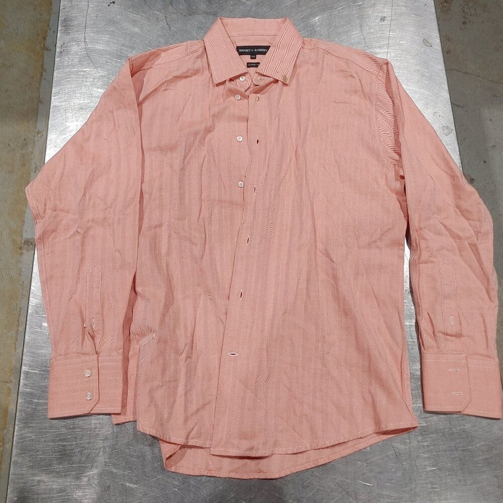 Brand New Haight & Ashbury Orange/Pink Button-down Shirt Size XL Classic Fit